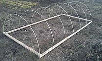Применение стеклопластиковой арматуры d8 мм в качестве каркаса для парника.