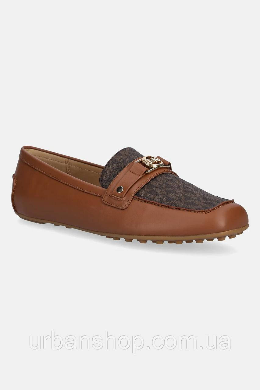 Urbanshop com ua Шкіряні мокасини MICHAEL Michael Kors Mandy колір коричневий на плоскому ходу 40T5MAFR2L.227
