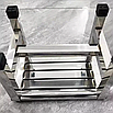 Стілець з нержавійки витримує навантаження до 150 кг, для будинку, дачі, гаража та іншого, фото 7