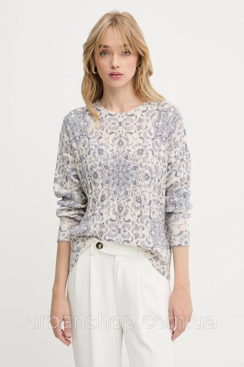 Urbanshop com ua Светр з домішкою вовни Guess жіночий колір синій легкий РОЗМІРИ ЗАПИТУЙТЕ