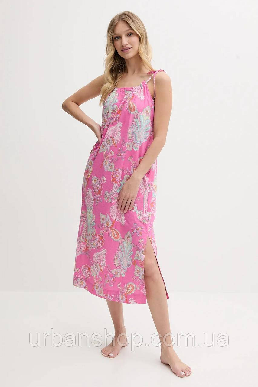 Urbanshop com ua Нічна сорочка Lauren Ralph Lauren колір рожевий ILN02424 РОЗМІРИ ЗАПИТУЙТЕ