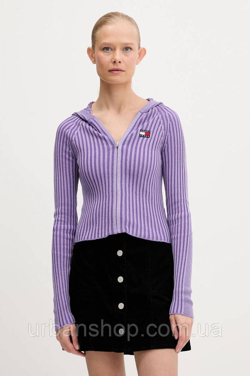 Urbanshop com ua Джемпер Tommy Jeans колір фіолетовий легке DW0DW20974 РОЗМІРИ ЗАПИТУЙТЕ