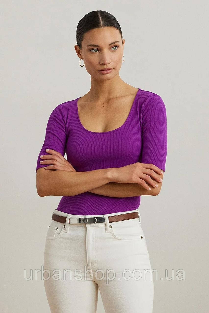 Urbanshop com ua Футболка Lauren Ralph Lauren колір фіолетовий 200970116 РОЗМІРИ ЗАПИТУЙТЕ