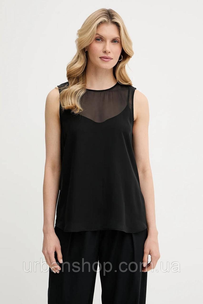 Urbanshop com ua Топ Calvin Klein колір чорний однотонний LV044C178G РОЗМІРИ ЗАПИТУЙТЕ