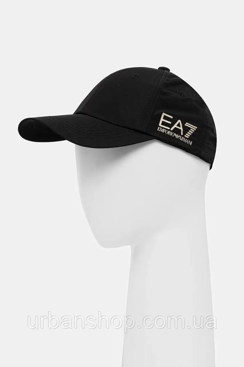 Urbanshop com ua Кепка EA7 Emporio Armani колір чорний однотонна AF13286.7X000055 РОЗМІРИ ЗАПИТУЙТЕ