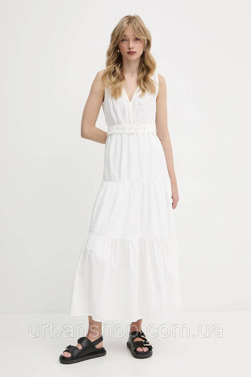 Urbanshop com ua Сукня Morgan колір білий maxi розкльошена RASKA РОЗМІРИ ЗАПИТУЙТЕ