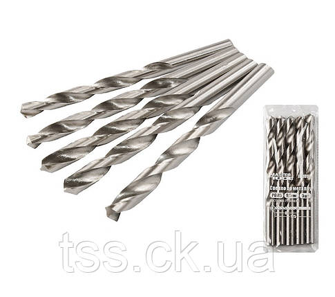Свердло для металу MASTERTOOL HSS 9.5х125 мм WHITE 10-1095, фото 1