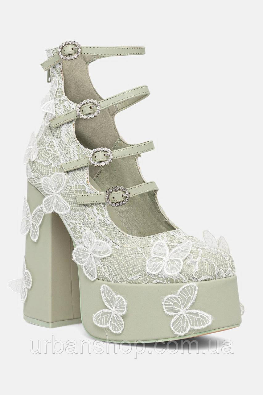 Urbanshop com ua Туфлі Koi Footwear Wild Lotus Butterfly Lace Platform Heels .ProductCard__priceWrapper__HY49o
