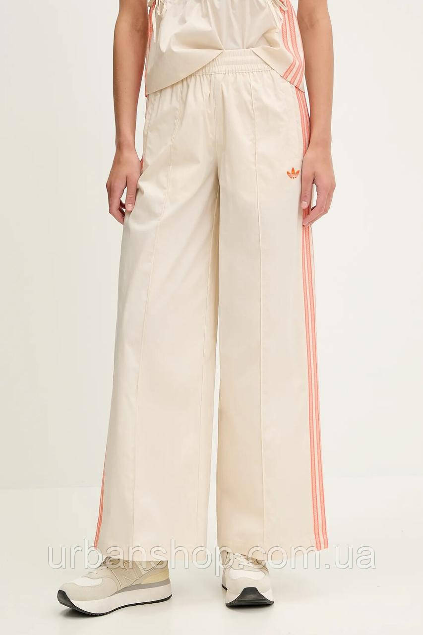Urbanshop com ua Штани adidas Originals Wideleg Pant колір бежевий прямі висока посадка KC0675 РОЗМІРИ