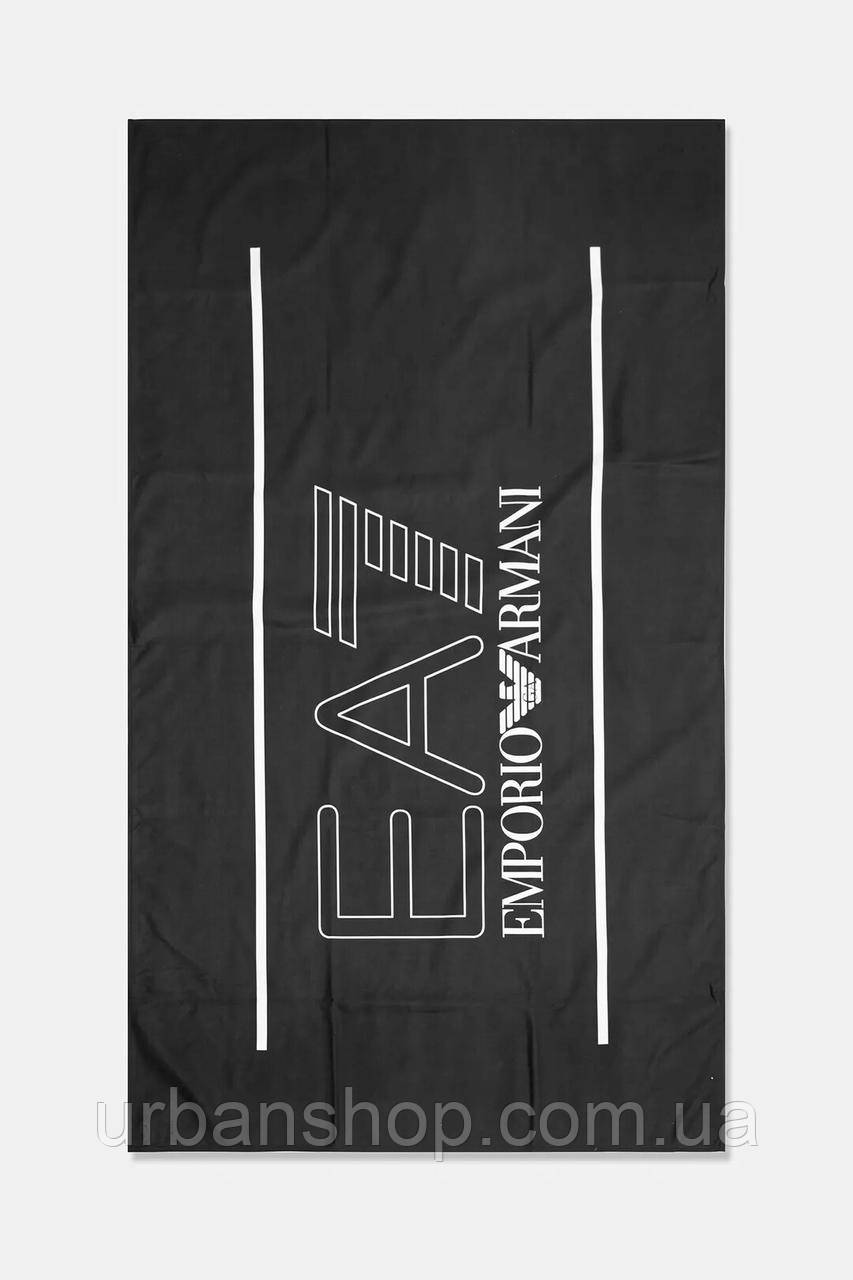 Urbanshop com ua Рушник EA7 Emporio Armani 160 x 90 cm колір чорний CC487.914002 РОЗМІРИ ЗАПИТУЙТЕ