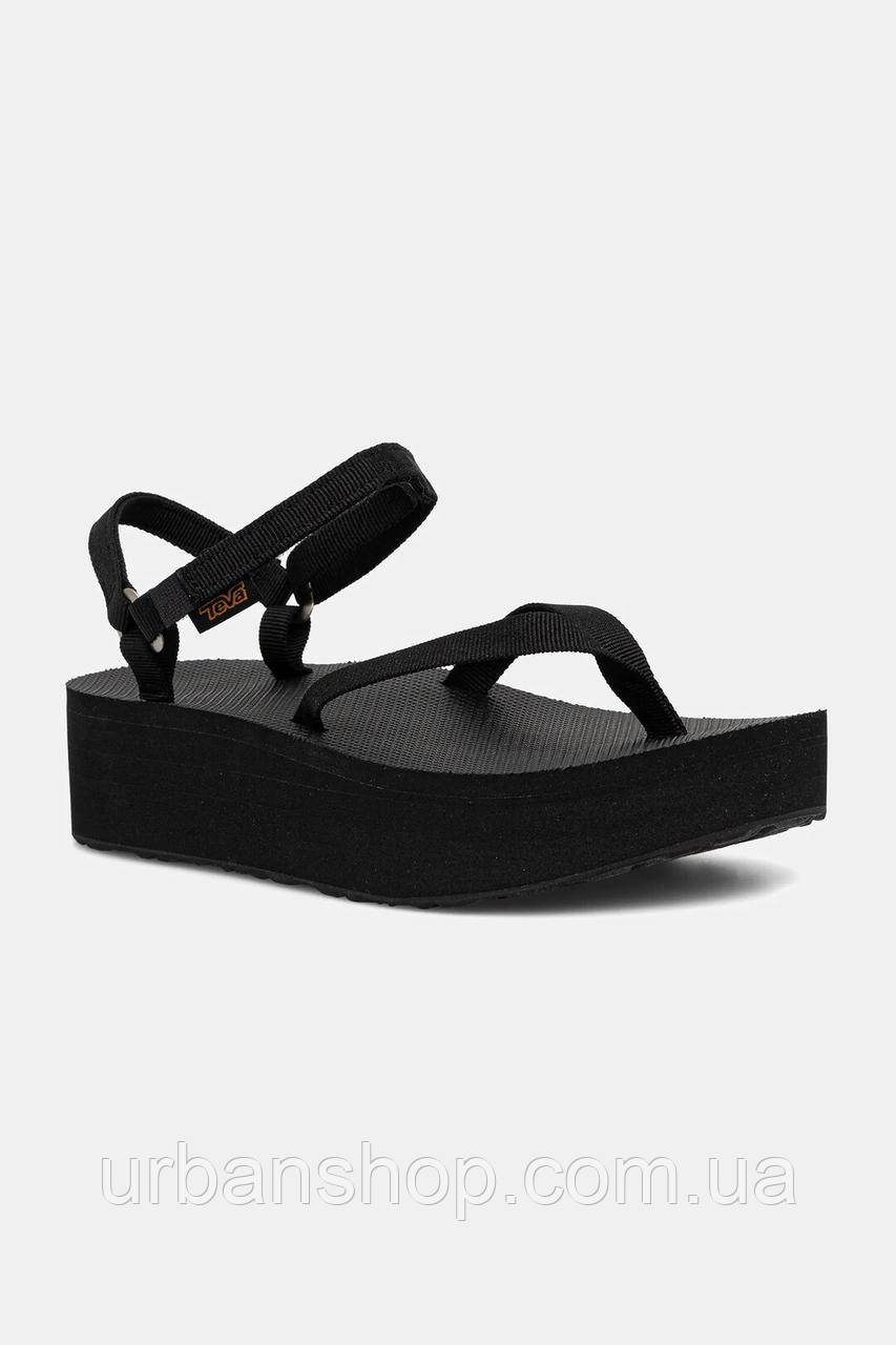Urbanshop com ua Сандалі Teva Flatform Sandal Slim колір чорний на платформі 1164630 РОЗМІРИ ЗАПИТУЙТЕ
