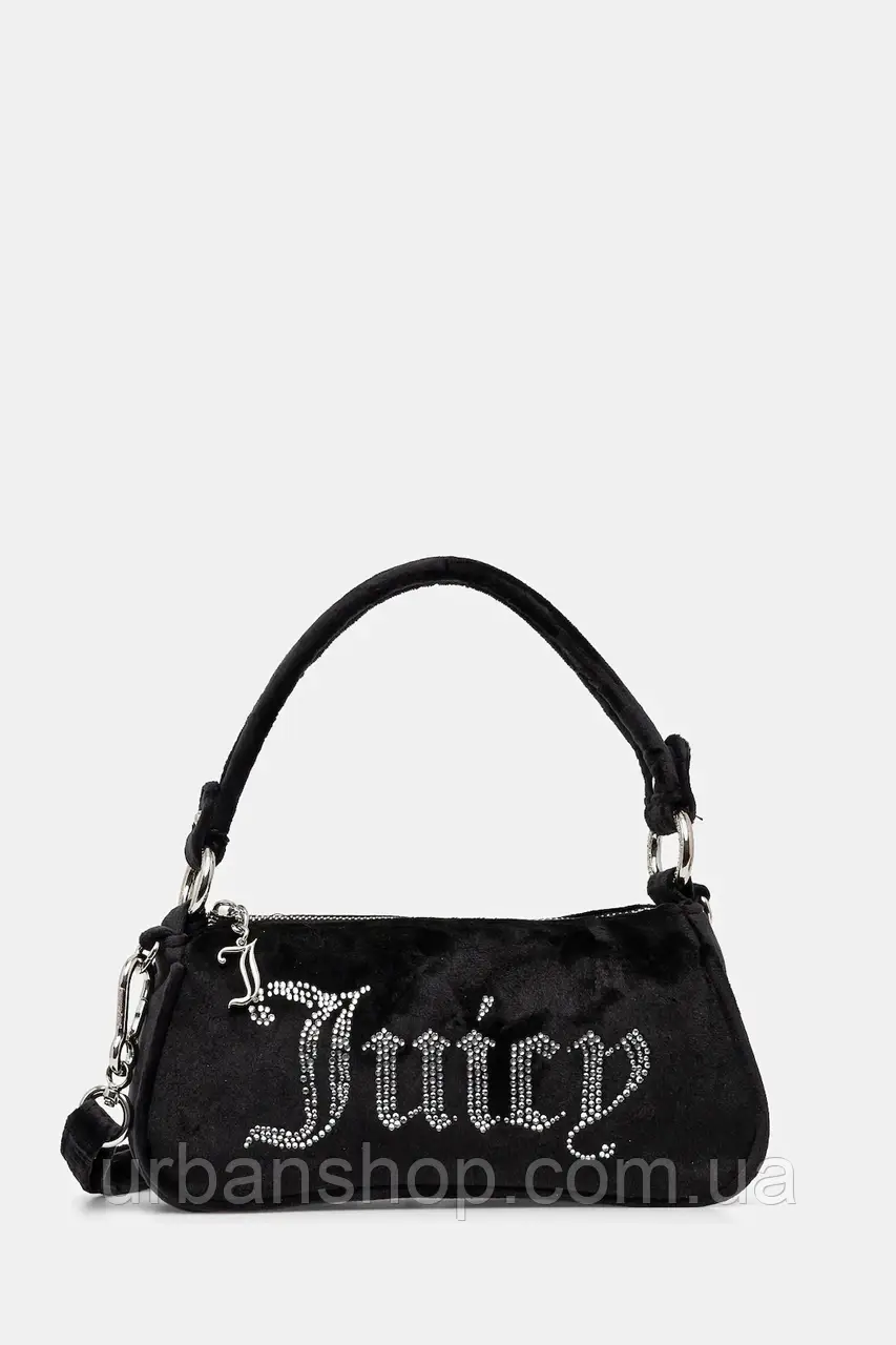 Urbanshop com ua Велюрова сумочка Juicy Couture Kimberly колір чорний BEJQL8767WPO РОЗМІРИ ЗАПИТУЙТЕ