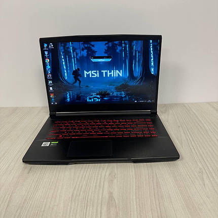 Б/в Ігровий ноутбук Б-клас MSI GF65 Thin 10SDR 15.6" 1920x1080| i7-10750H| 8GB RAM| 512GB SSD NVMe| GTX 1660 Ti 6GB, фото 1