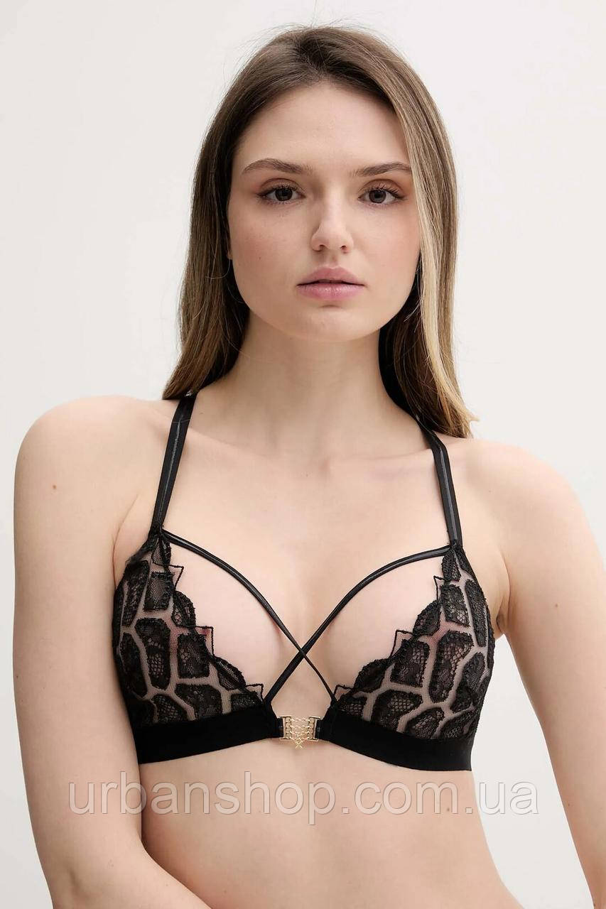 Urbanshop com ua Бюстгальтер Chantelle колір чорний мереживо однотонна C01LP9 РОЗМІРИ ЗАПИТУЙТЕ