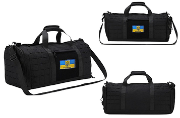 Тактична сумка похідна Solve Black на 40 л Laser cut MOLLE  KT6003102 peremogaua