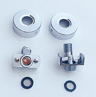 Ексцентрик для змішувача з відбивачами для будь-якого типу без просочування води, з регулюванням кута нахилу 40°