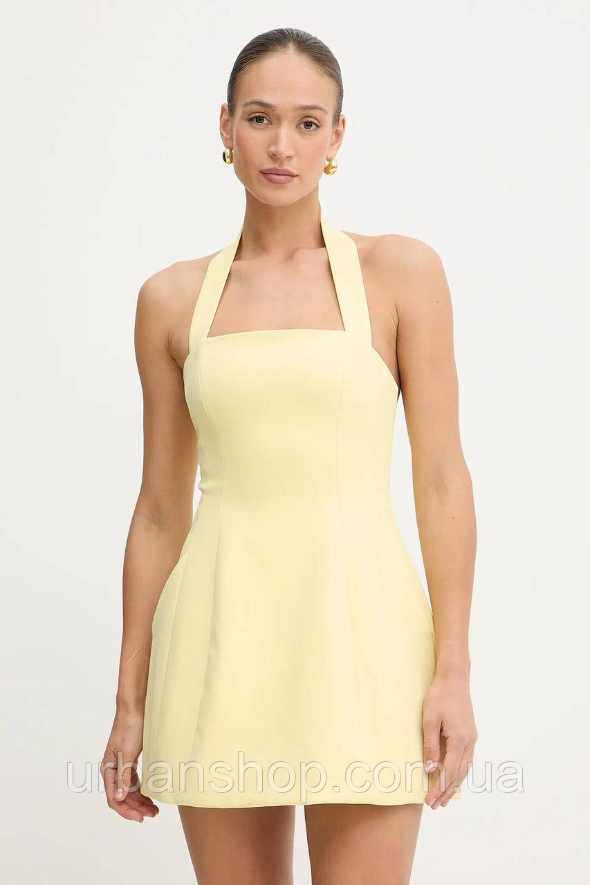 Urbanshop com ua Сукня Bardot колір жовтий mini розкльошена 59857DB1 РОЗМІРИ ЗАПИТУЙТЕ