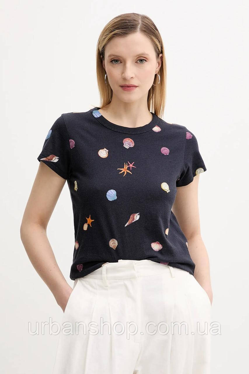 Urbanshop com ua Бавовняна футболка Rag & Bone колір синій WCC25PT016CH16 РОЗМІРИ ЗАПИТУЙТЕ
