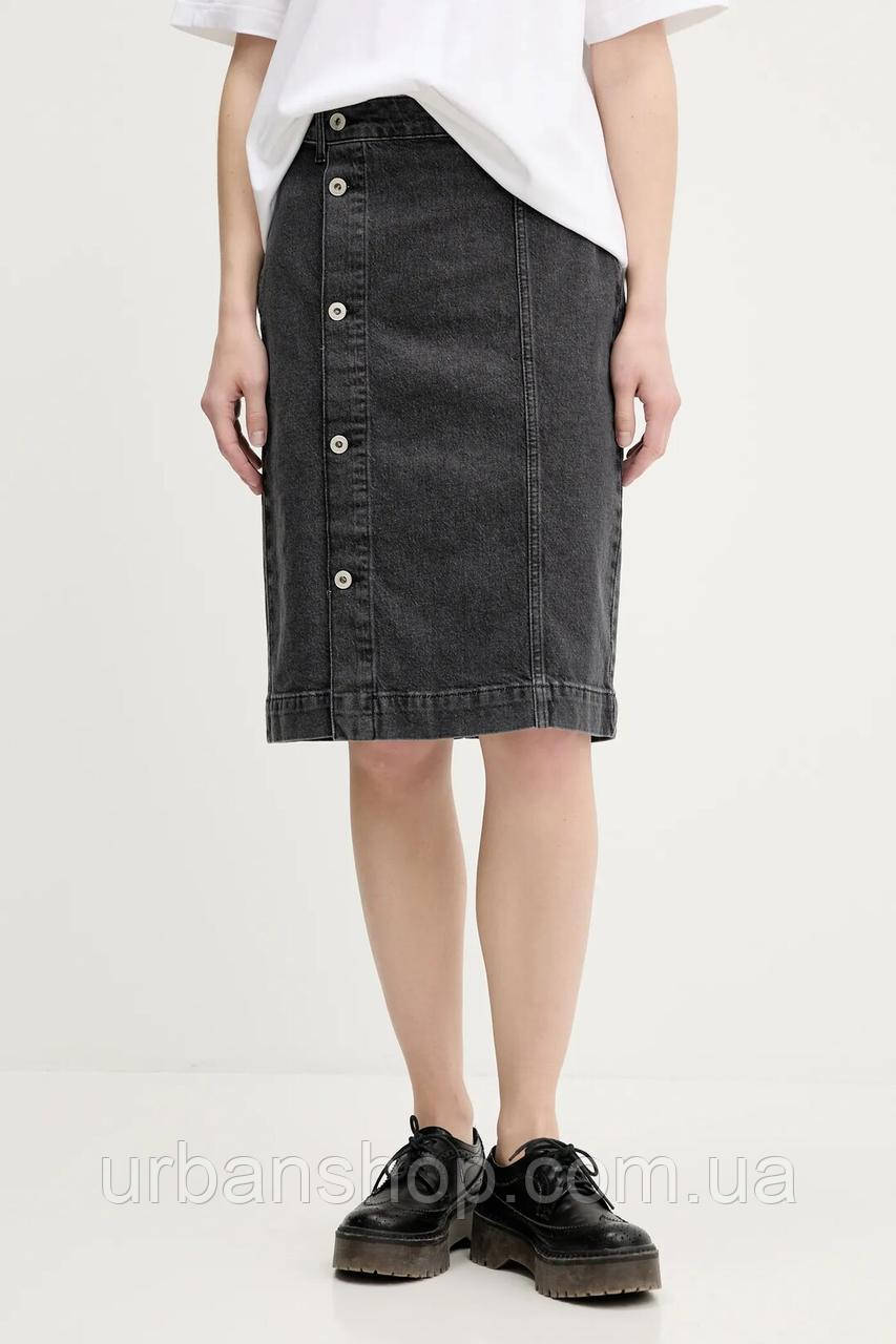 Urbanshop com ua Джинсова спідниця Karl Lagerfeld Jeans колір сірий mini пряма A3W12010 РОЗМІРИ ЗАПИТУЙТЕ