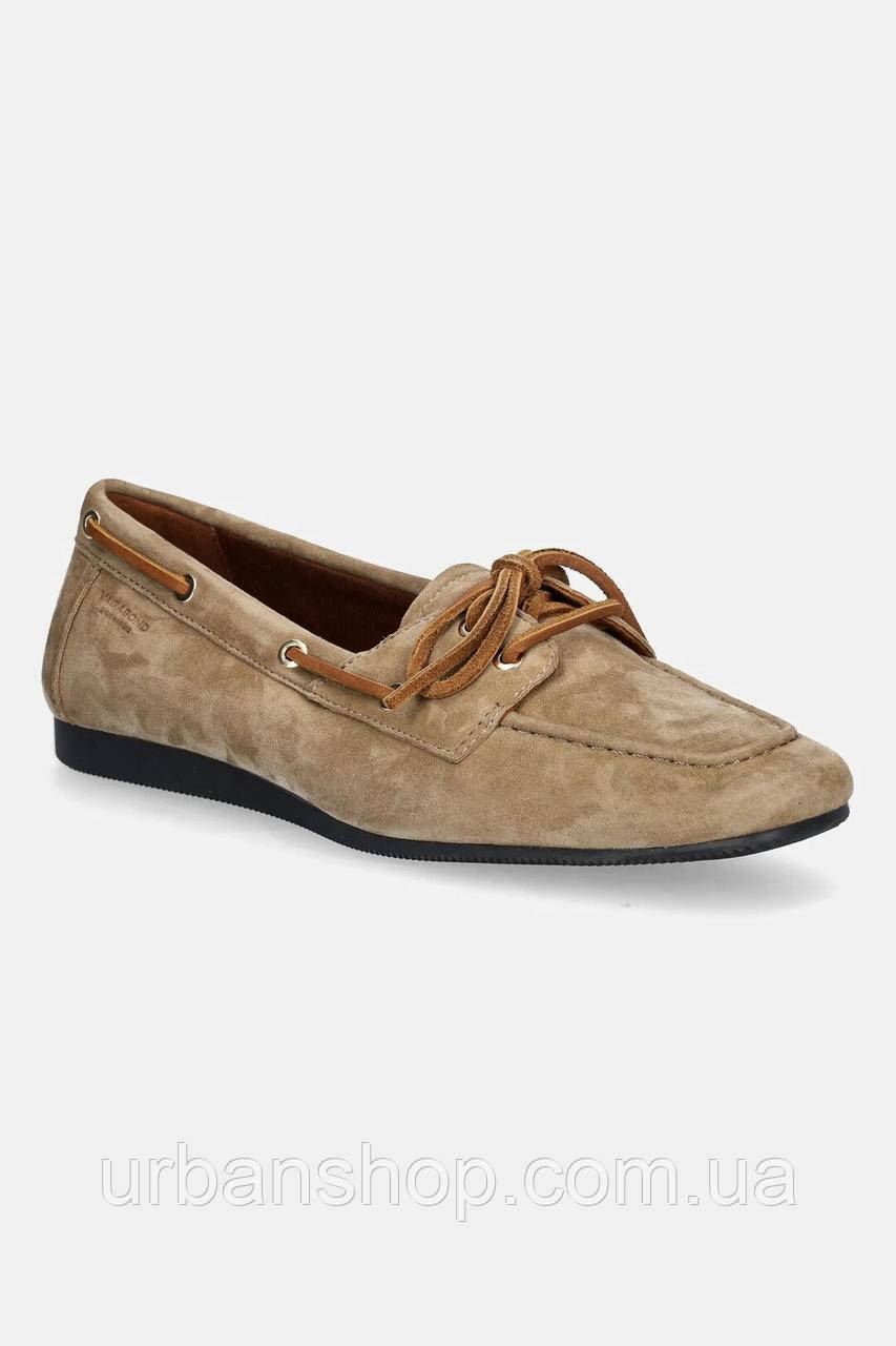 Urbanshop com ua Замшеві туфлі Vagabond Shoemakers HILLARY колір бежевий на плоскому ходу 5925-440-28 РОЗМІРИ