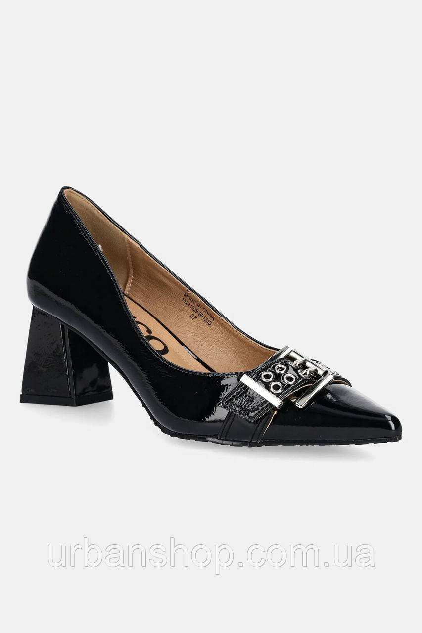 Urbanshop com ua Туфлі Bianco BIAMARALYN колір чорний каблук блок 11241929 РОЗМІРИ ЗАПИТУЙТЕ