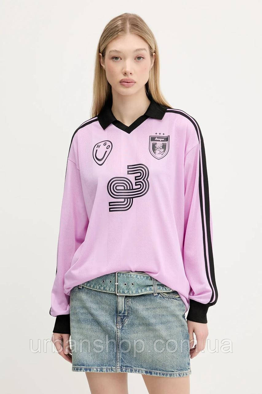 Urbanshop com ua Кофта Hugo Blue колір фіолетовий з принтом 50542303 РОЗМІРИ ЗАПИТУЙТЕ