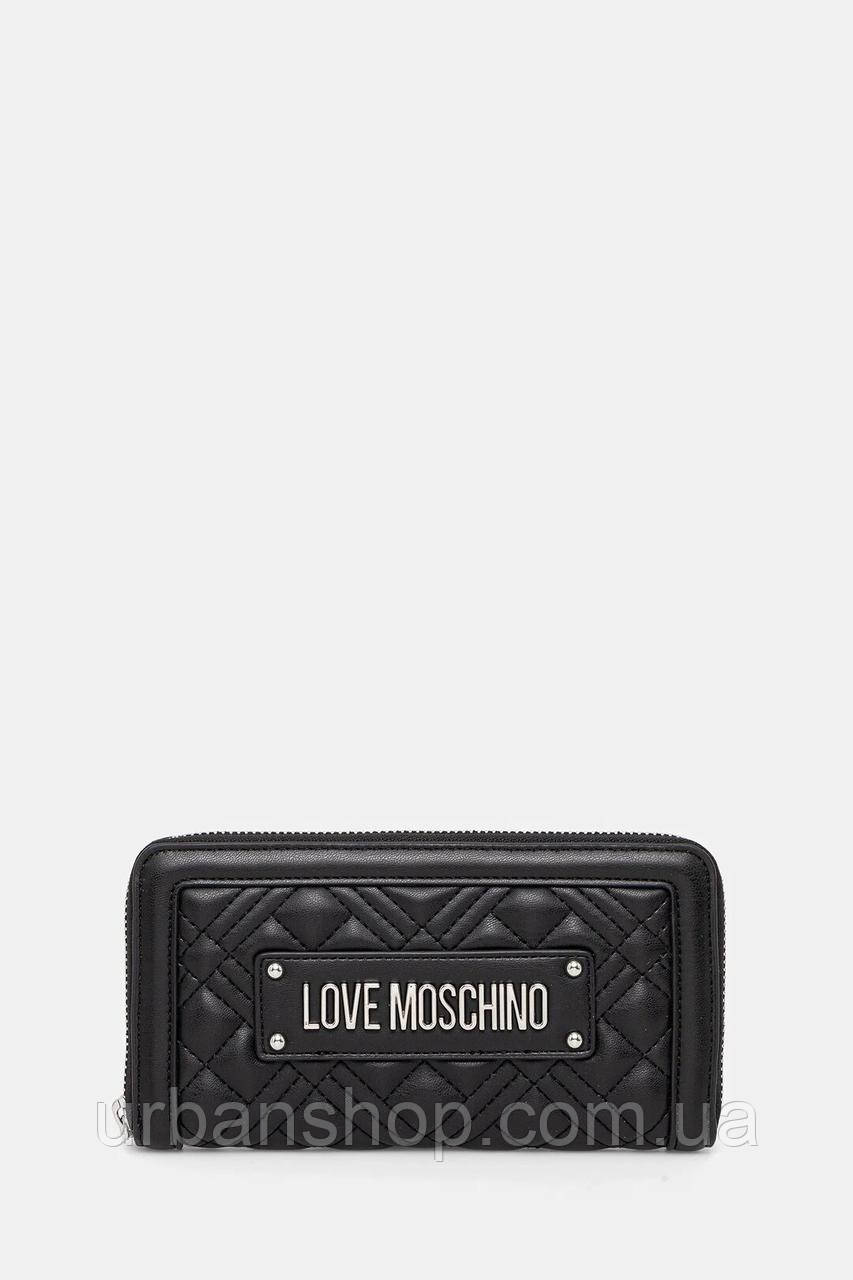 Urbanshop com ua Гаманець Love Moschino колір чорний JC5600PP0MLA000B РОЗМІРИ ЗАПИТУЙТЕ