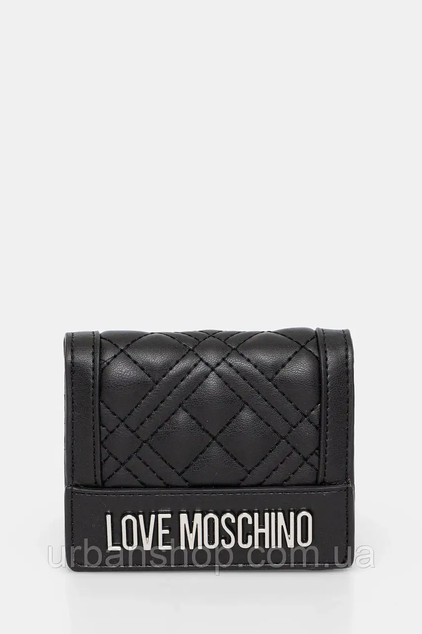 Urbanshop com ua Гаманець Love Moschino колір чорний JC5601PP0MLA000B РОЗМІРИ ЗАПИТУЙТЕ
