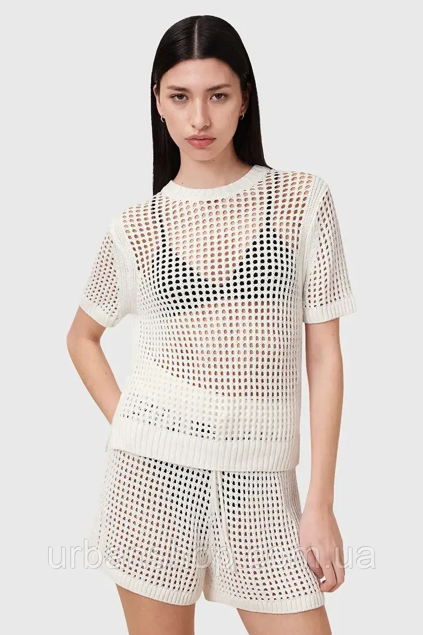 Urbanshop com ua Блузка AllSaints PALOMA колір білий однотонна W045KC РОЗМІРИ ЗАПИТУЙТЕ