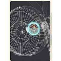 Портативний міні вентилятор з лампою-нічником WT-F62 White, фото 5