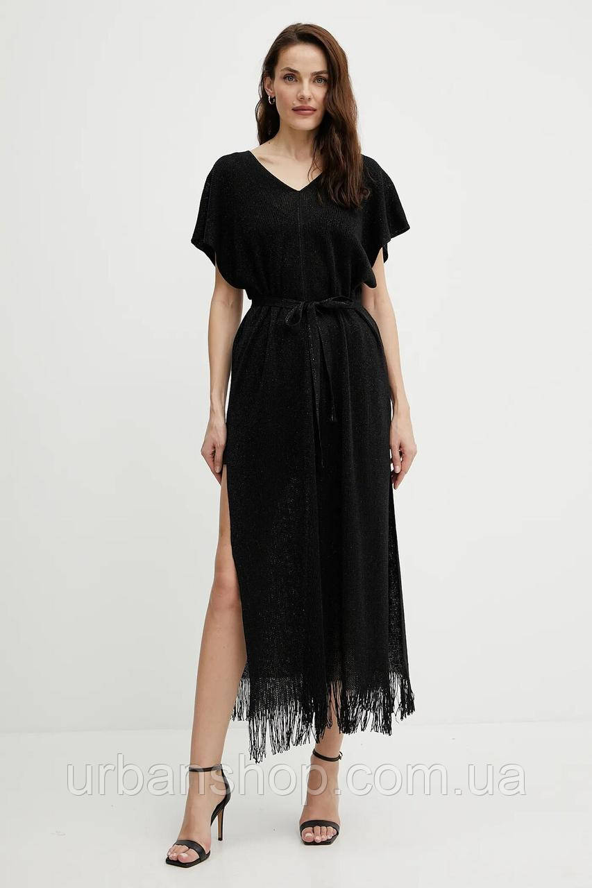 Urbanshop com ua Сукня Liviana Conti колір чорний maxi пряма A5SF64 РОЗМІРИ ЗАПИТУЙТЕ