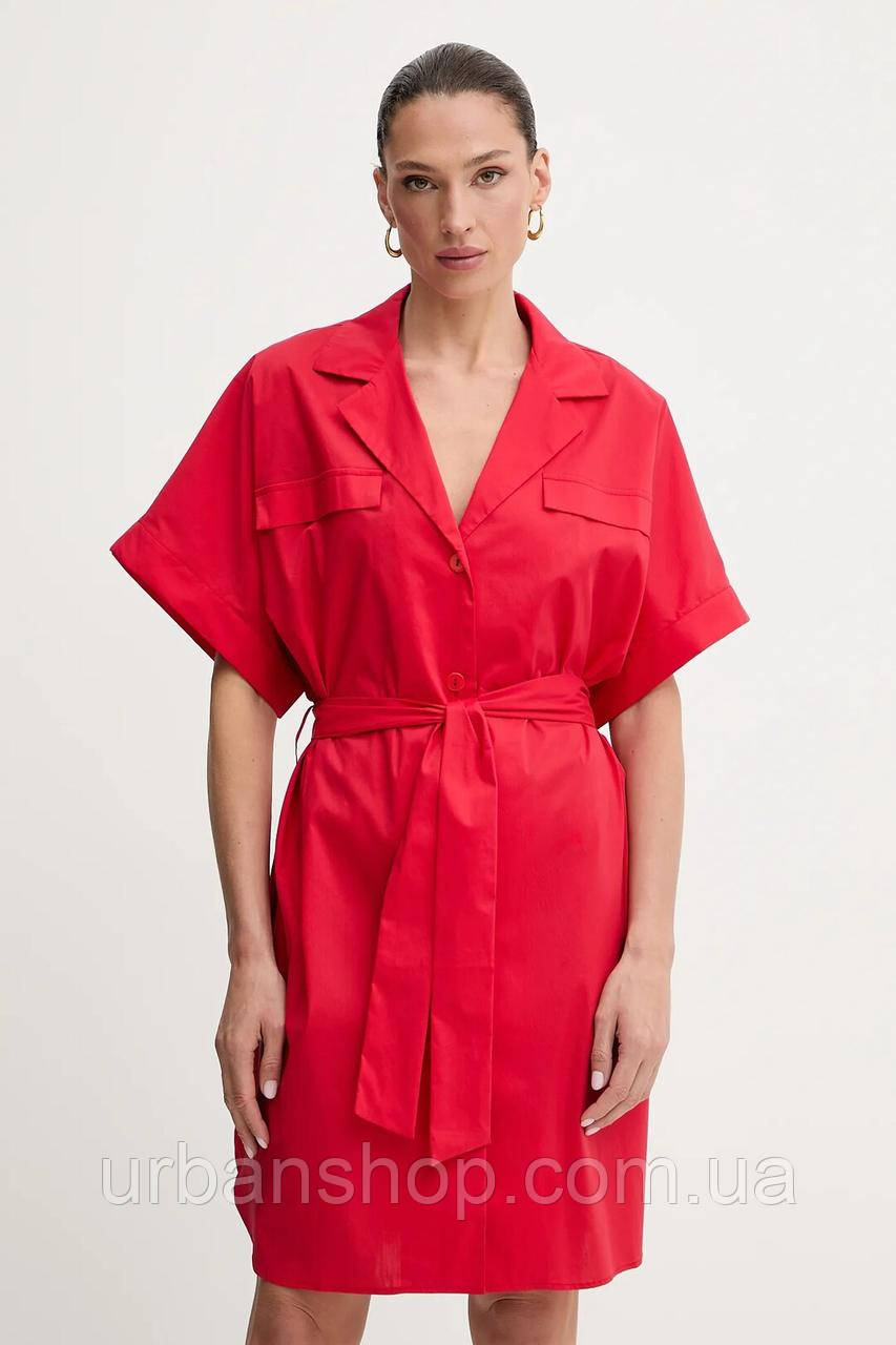 Urbanshop com ua Сукня Liu Jo колір червоний mini розкльошена VA5074.TS330 РОЗМІРИ ЗАПИТУЙТЕ