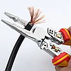 Мультитул плоскогубці містять 9 функцій, необхідних у роботі з електричними проводами 9-в-1, фото 4