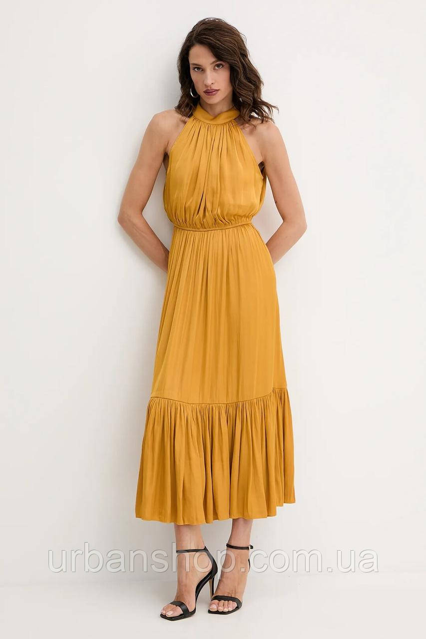 Urbanshop com ua Сукня Morgan колір жовтий maxi розкльошена RAMAGE РОЗМІРИ ЗАПИТУЙТЕ
