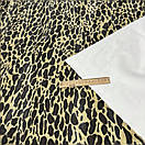 Кожзам Стрейч на трикотажі тиснений принт Леопард, фото 2