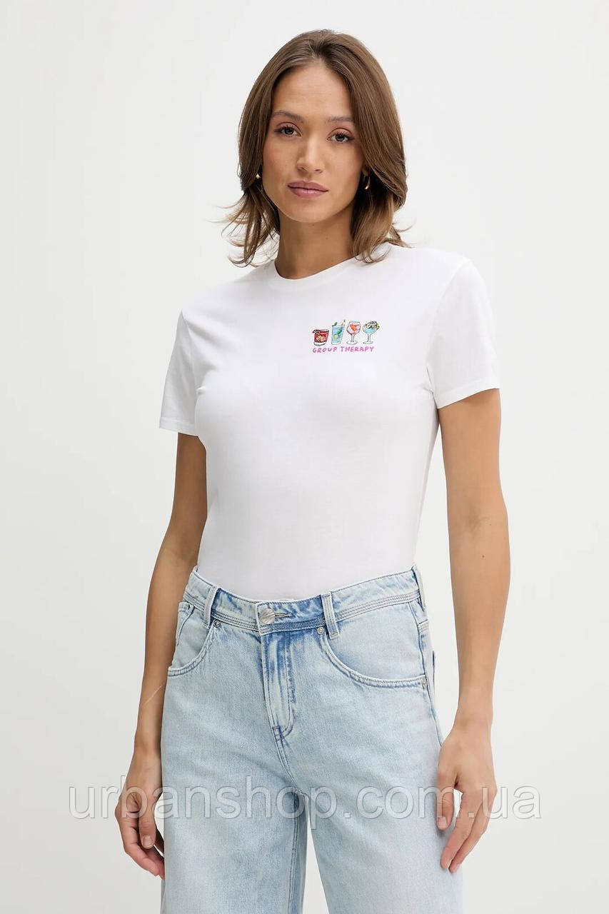 Urbanshop com ua Бавовняна футболка MC2 Saint Barth колір бежевий EMI0001 РОЗМІРИ ЗАПИТУЙТЕ
