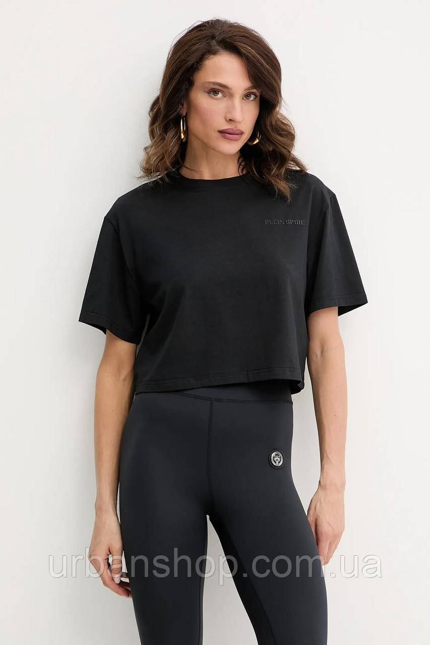 Urbanshop com ua Футболка PLEIN SPORT колір чорний SAEC WTK3560 STE001N РОЗМІРИ ЗАПИТУЙТЕ