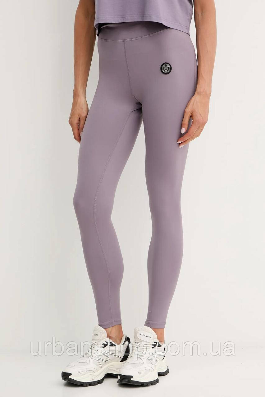 Urbanshop com ua Легінси PLEIN SPORT колір фіолетовий однотонна SAEC WJT2038 STE003N РОЗМІРИ ЗАПИТУЙТЕ