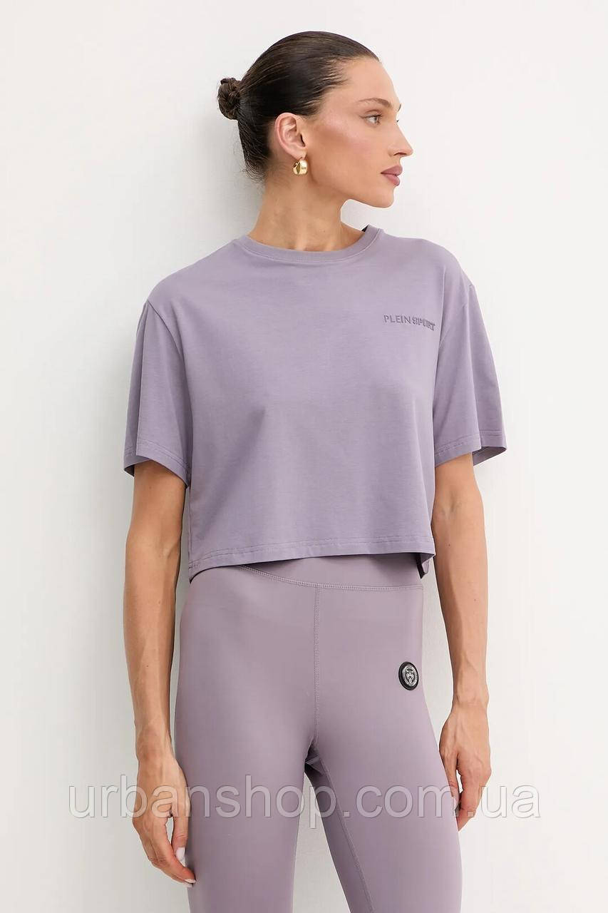 Urbanshop com ua Футболка PLEIN SPORT колір фіолетовий SAEC WTK3560 STE001N РОЗМІРИ ЗАПИТУЙТЕ
