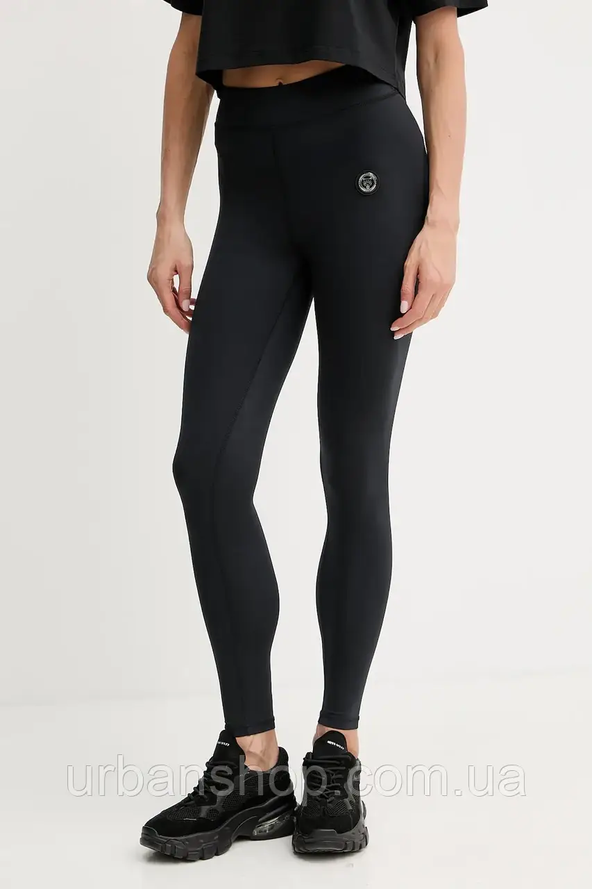 Urbanshop com ua Легінси PLEIN SPORT колір чорний однотонна SAEC WJT2038 STE003N РОЗМІРИ ЗАПИТУЙТЕ