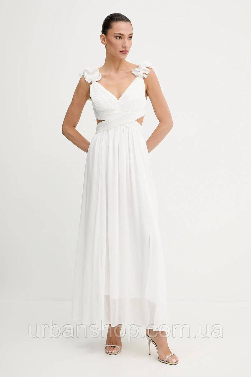 Urbanshop com ua Сукня Morgan колір білий maxi розкльошена RISSAL РОЗМІРИ ЗАПИТУЙТЕ