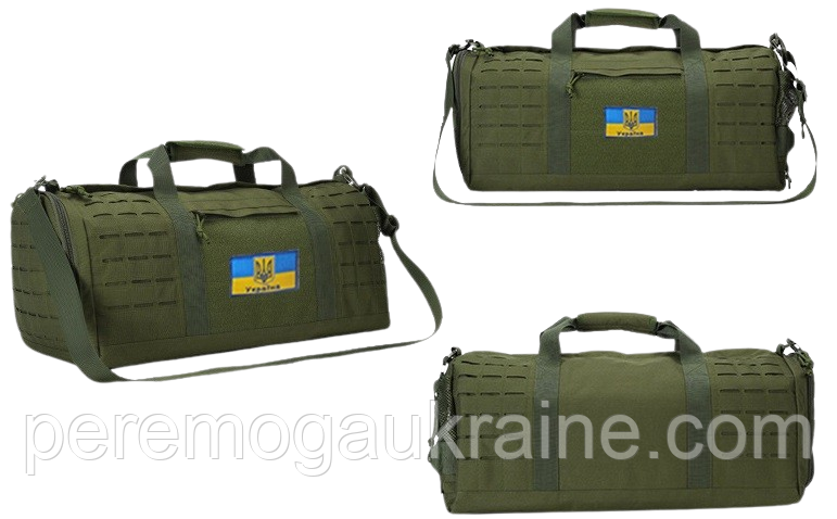 Тактична сумка похідна Solve Олива на 40 л Laser cut система MOLLE KT6003101