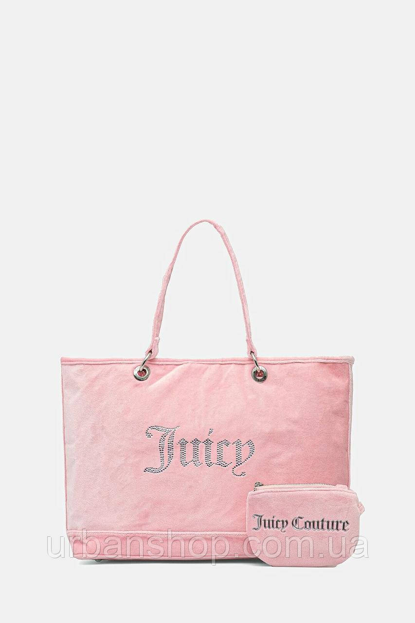 Urbanshop com ua Велюрова сумочка Juicy Couture Kimberly колір рожевий BEJQL8761WPO РОЗМІРИ ЗАПИТУЙТЕ
