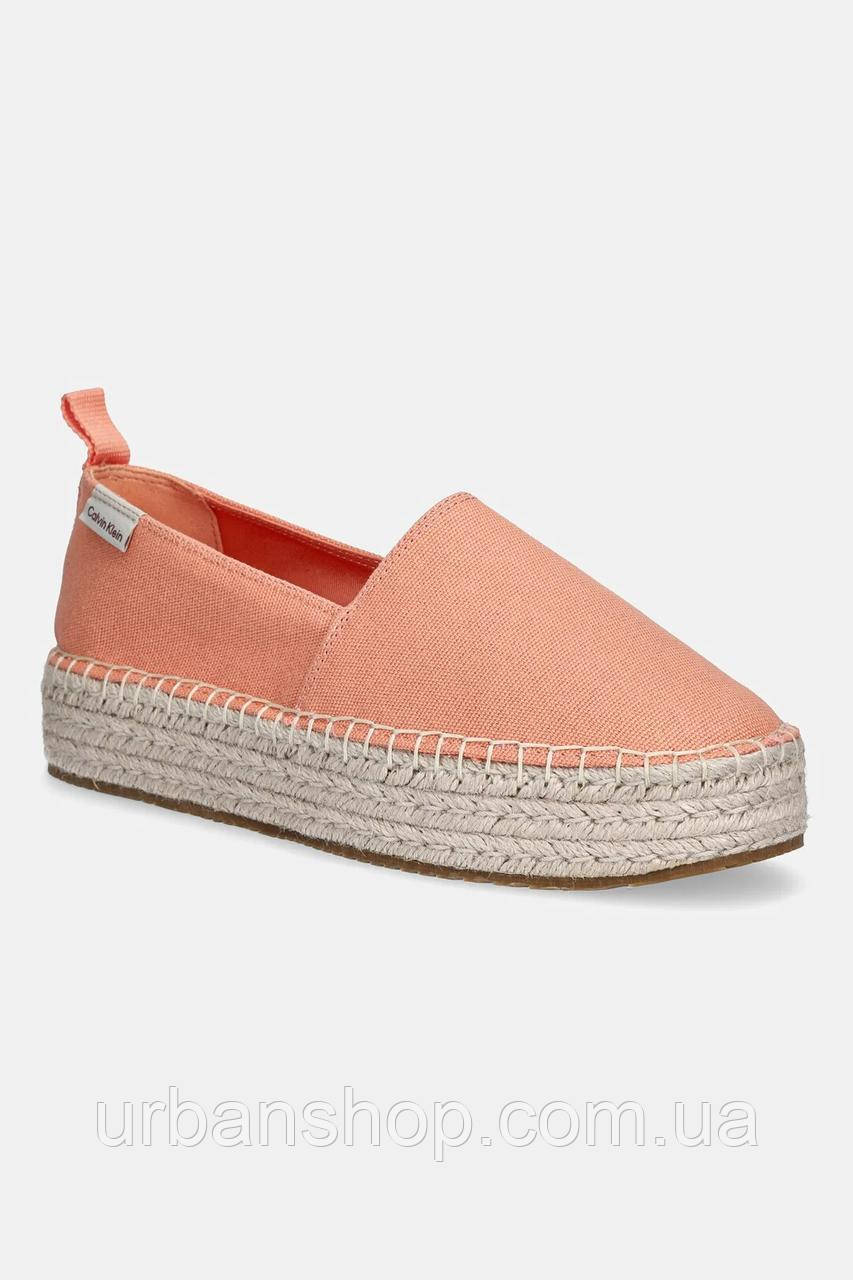 Urbanshop com ua Еспадрилі Calvin Klein Jeans PLATFORM ESPADRILLE ML CS колір помаранчевий на платформі