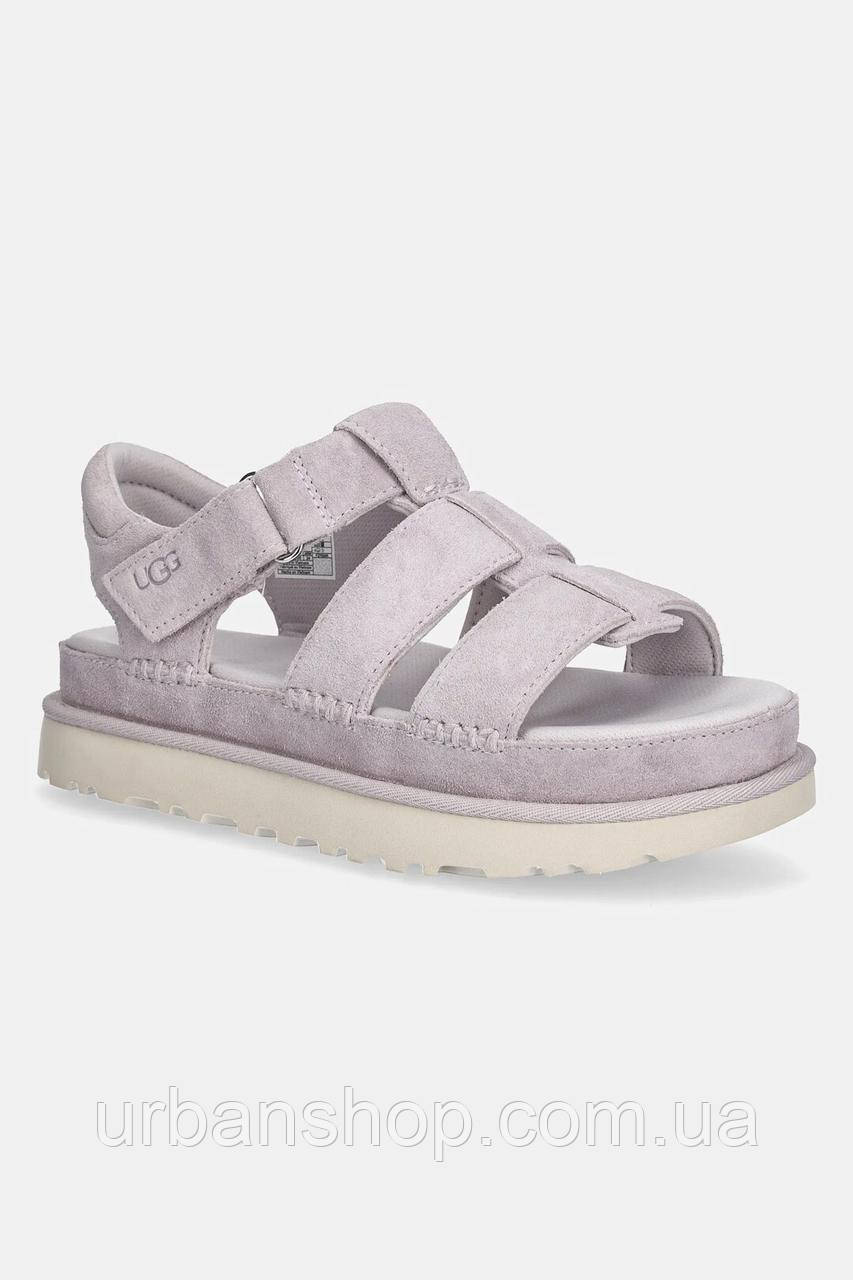 Urbanshop com ua Замшеві сандалі UGG Goldenstar Strap колір рожевий на платформі 1137890-BYF РОЗМІРИ ЗАПИТУЙТЕ