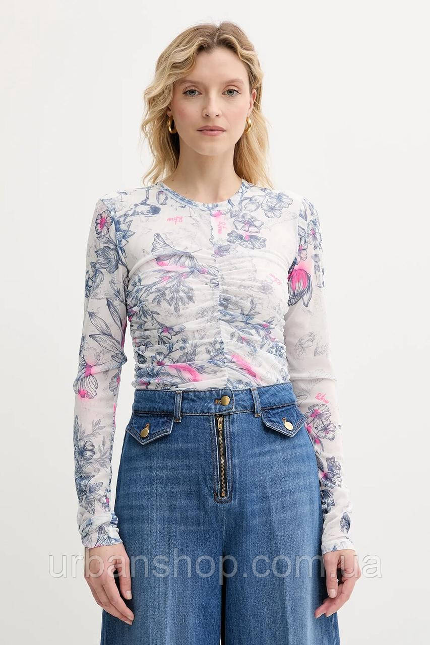 Urbanshop com ua Блузка Twinset колір білий візерунок 251AQ2101 РОЗМІРИ ЗАПИТУЙТЕ