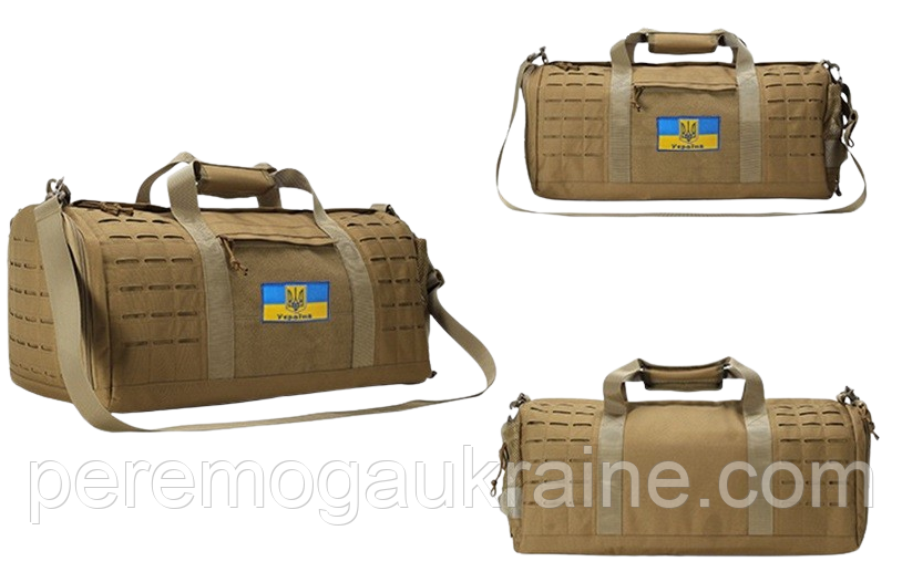 Тактична сумка похідна Solve Койот на 40 л Laser cut система MOLLE KT6003105