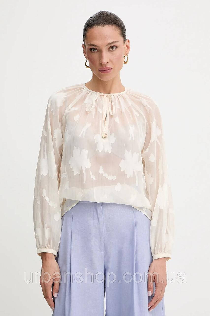 Urbanshop com ua Блузка Liu Jo колір бежевий візерунок WA5322.T4304 РОЗМІРИ ЗАПИТУЙТЕ