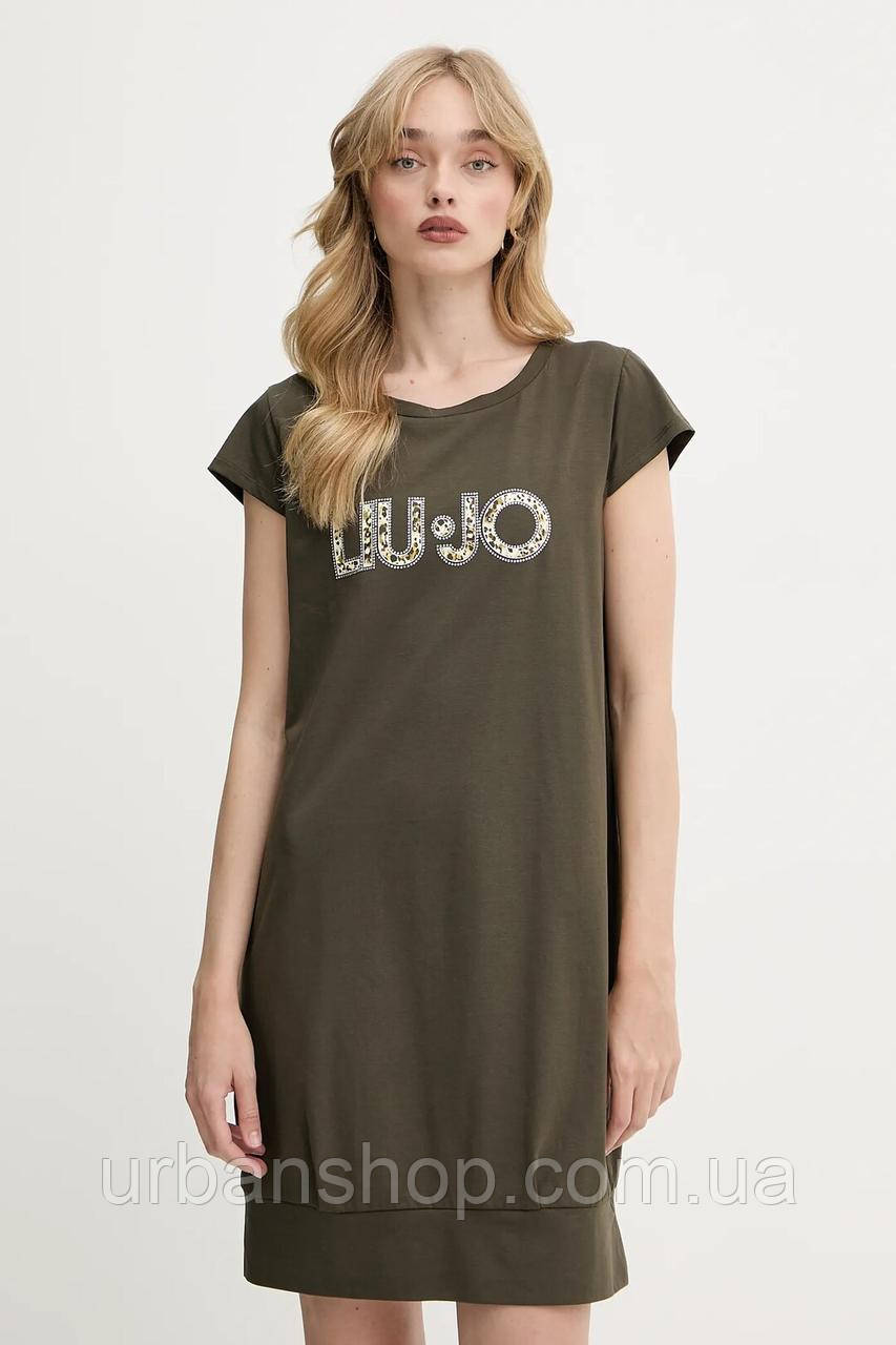 Urbanshop com ua Сукня Liu Jo колір зелений mini пряма VA5194.JS003 РОЗМІРИ ЗАПИТУЙТЕ