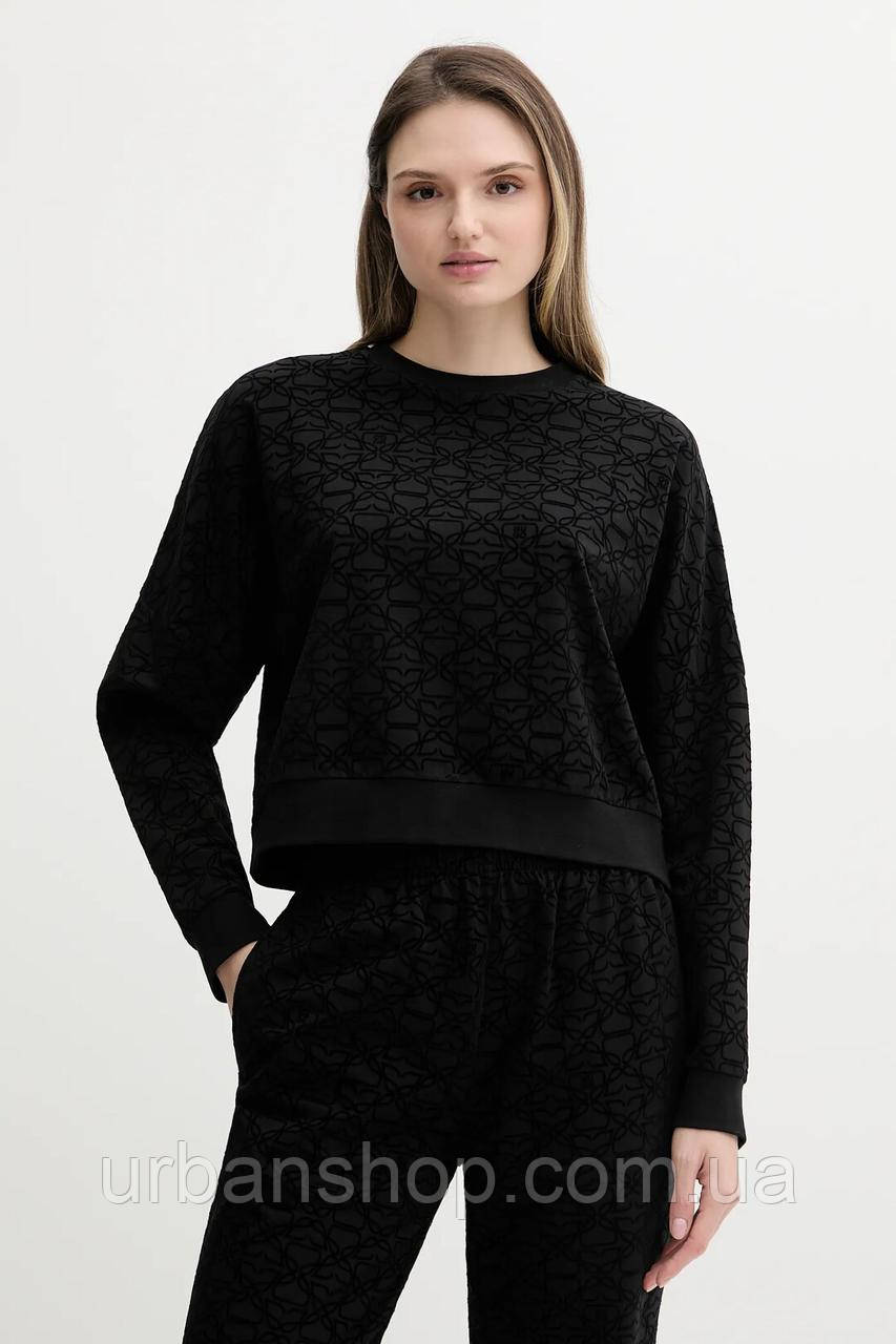 Urbanshop com ua Кофта HUGO колір чорний з аплікацією 50545210 РОЗМІРИ ЗАПИТУЙТЕ
